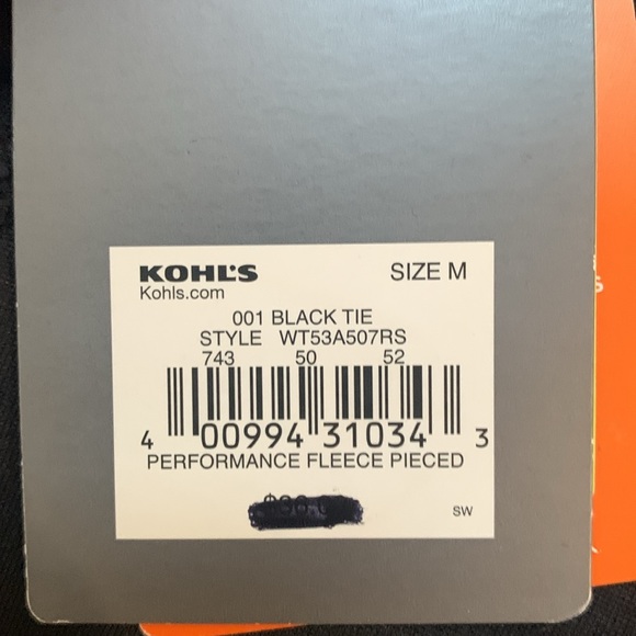 NWT black performance fleece leggings. Warm Tek brand size medium. - Picture 5 of 6